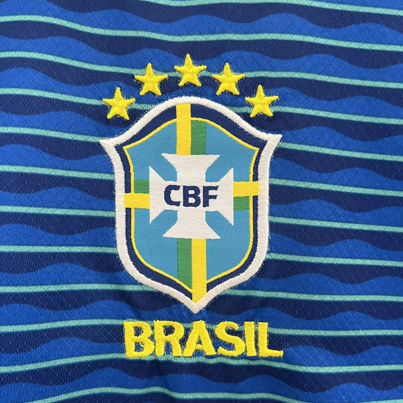 Camisa Seleção Brasil 2024/25 II Away - Kit Torcedor Infantil