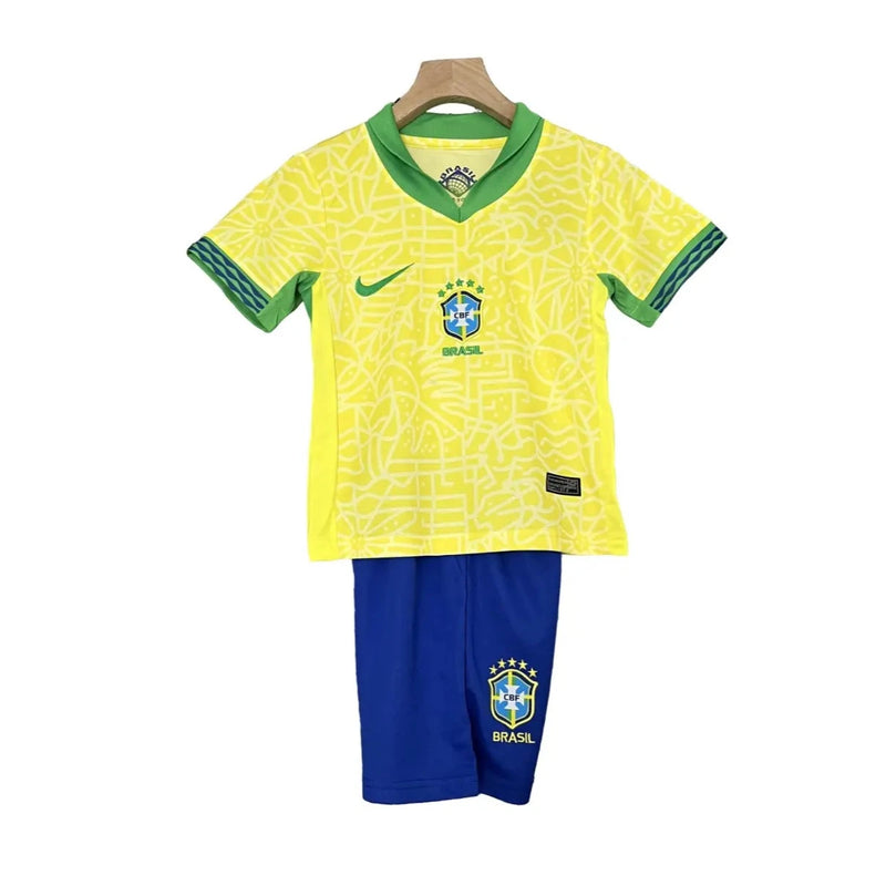 Camisa Seleção Brasil 2024/25 I - Kit Torcedor Infantil