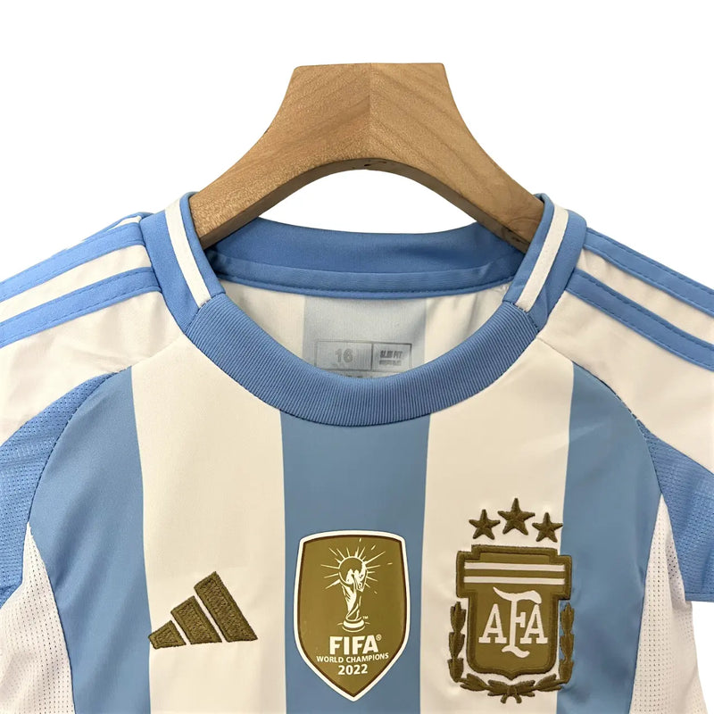 Camisa Seleção Argentina 2024/25 Home - Kit Torcedor Infantil