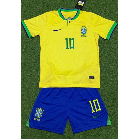 Camisa Seleção do Brasil 22/23 Home - Kit Torcedor Infantil