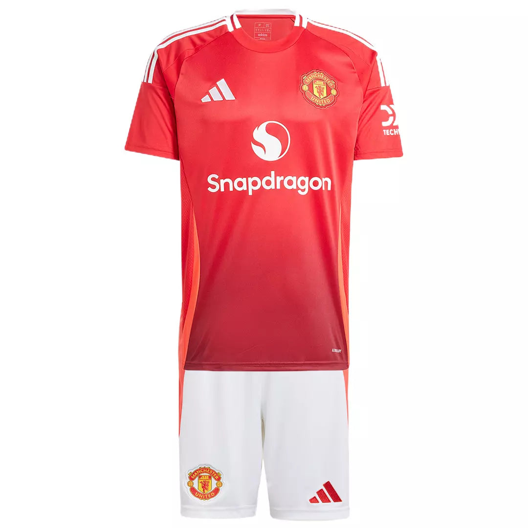 Camisa Manchester United 2024/25 I Home - Kit Torcedor Infantil