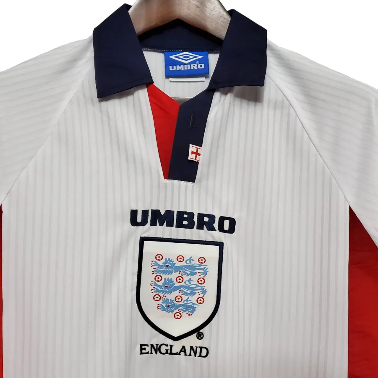 Camisa Inglaterra 1998 I Home - Masculina Manga Longa