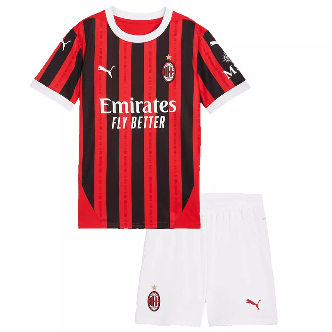 Camisa Milan 2024/25 Home - Kit Torcedor Infantil