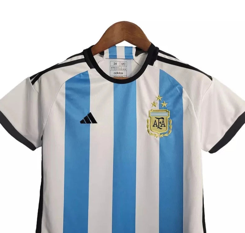 Camisa Seleção Argentina 22/23 Home - Kit Torcedor Infantil – meucamisa10