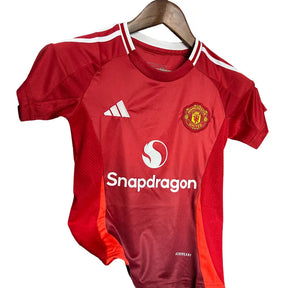 Camisa Manchester United 2024/25 I Home - Kit Torcedor Infantil