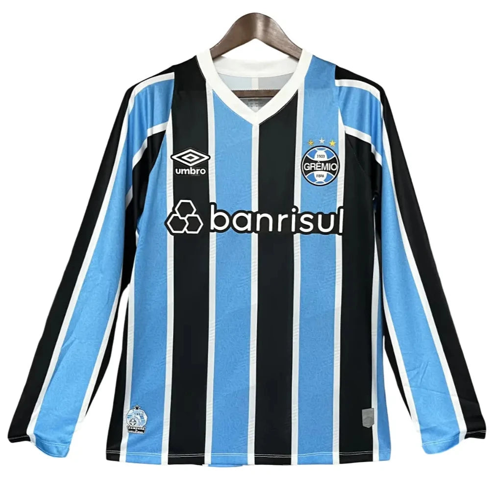 Camisa Grêmio 2024/25 Home - Manga Longa - Masculina