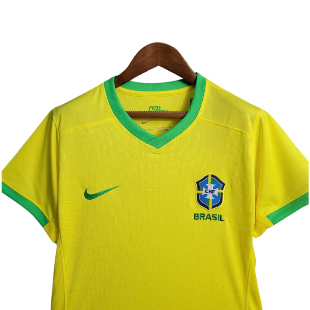 Camisa Brasil Amarela Feminina 22/23