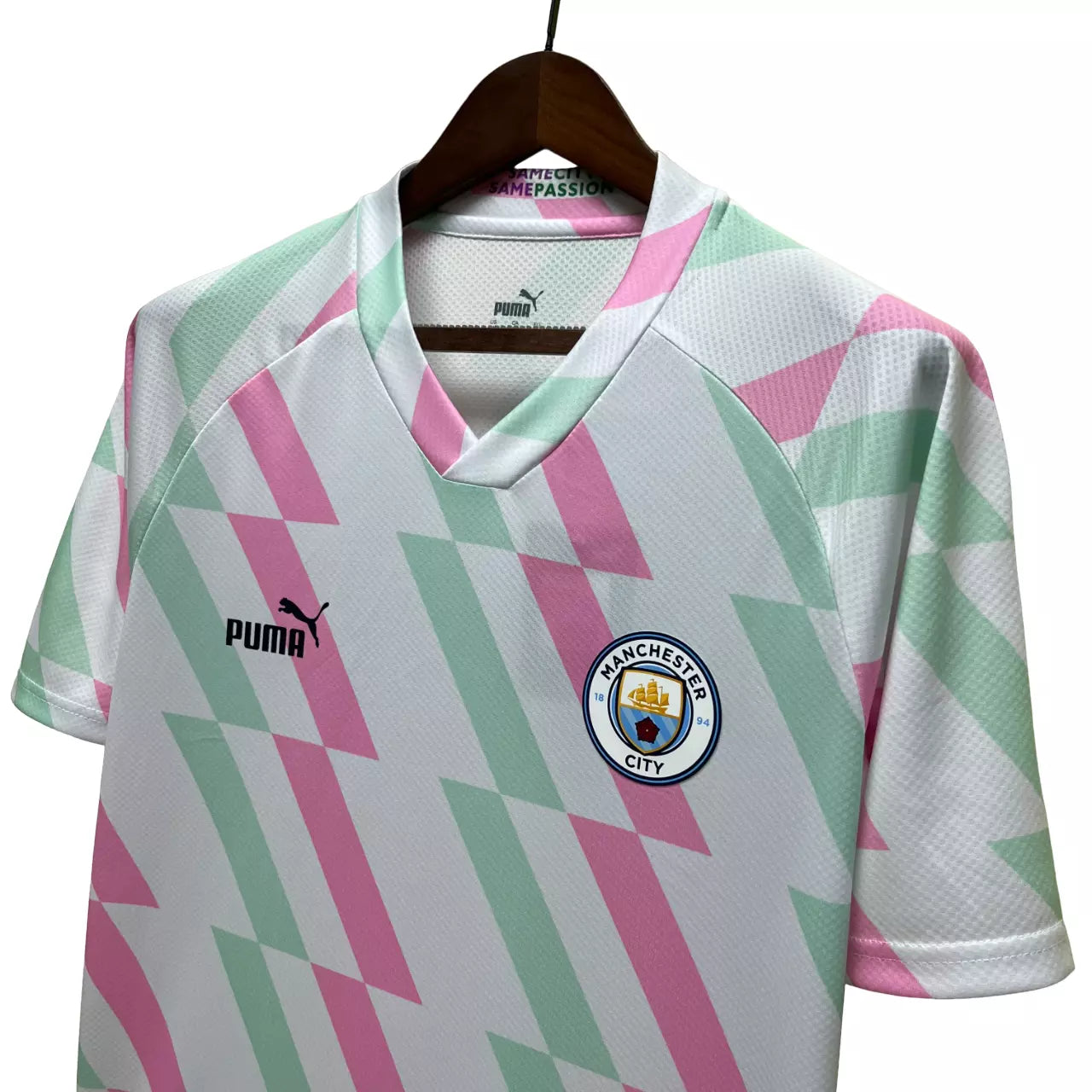 Camisa Manchester City 23/24 s/n° Pré Jogo Puma - Vermelho